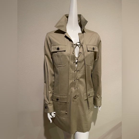 Nwot Saint Laurent safari dress size 10 - Picture 1 of 10